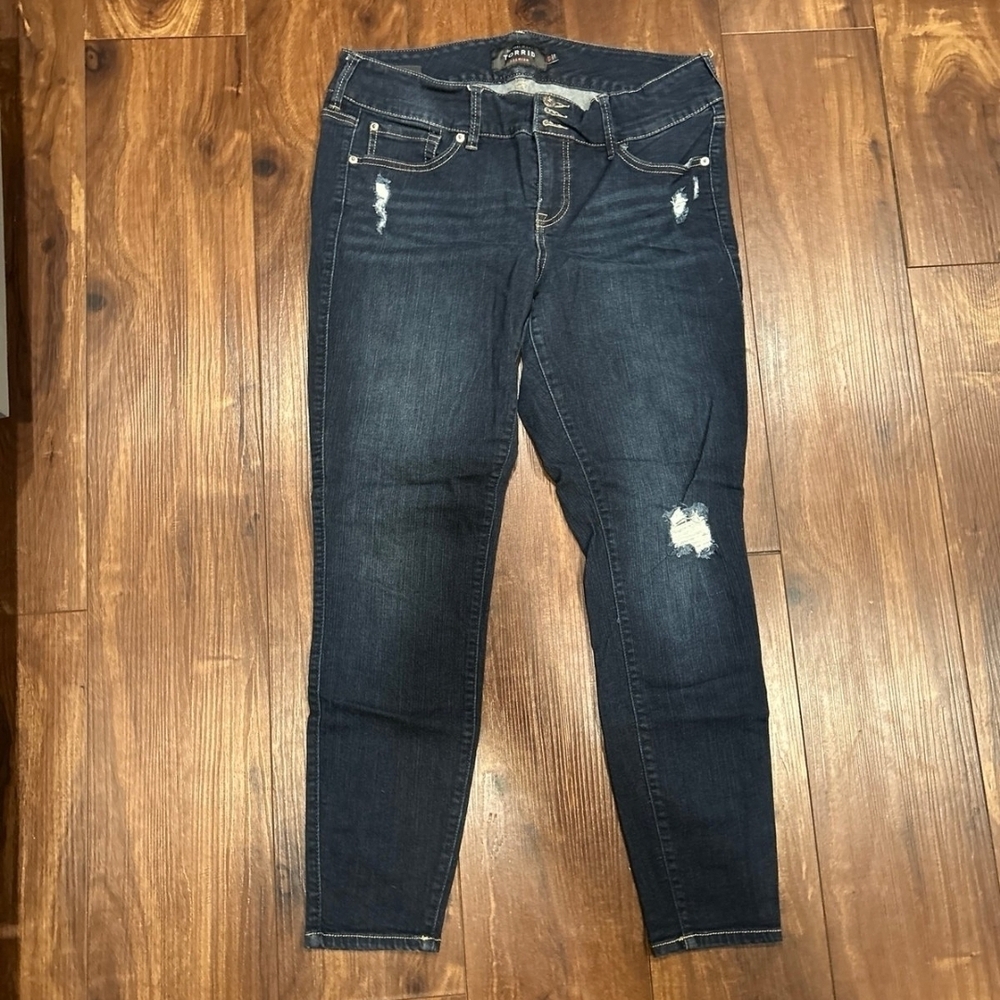 Torrid Premium Distressed Jeggings